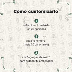 Custom Book Embosser (Spanish)