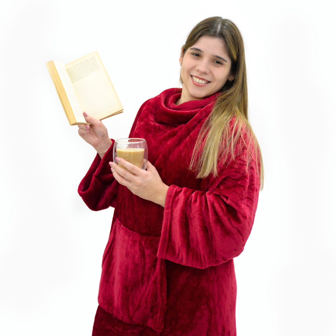 Reading Blanket With Sleeves
