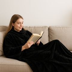 Reading Blanket With Sleeves